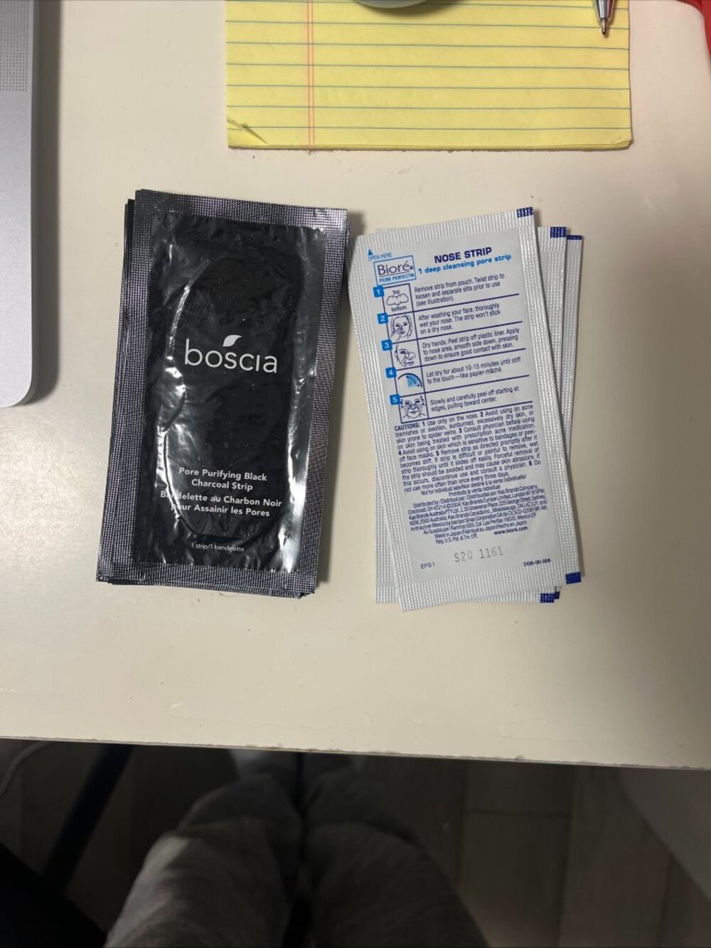 Bundle 11x Boscia Pore Purifying Black Charcol Strips & 5x Biore Nose Strips